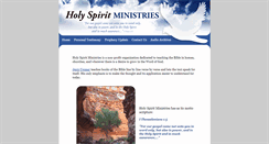 Desktop Screenshot of holyspiritministries.com